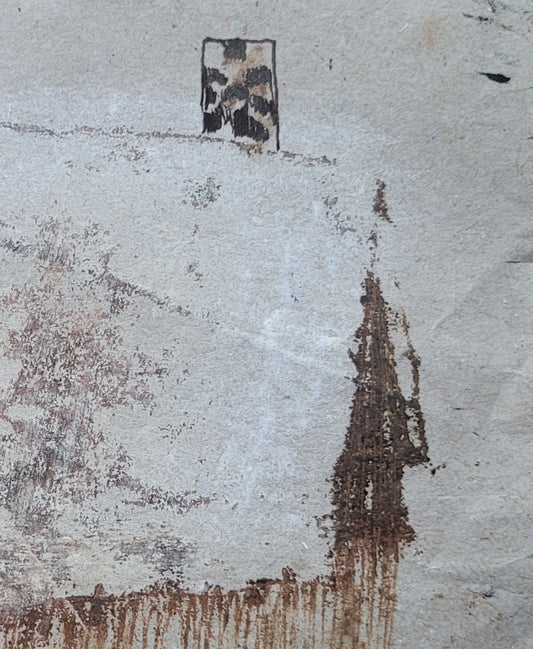 Paulina Orzeł - Domek | Monotypia, rysunek