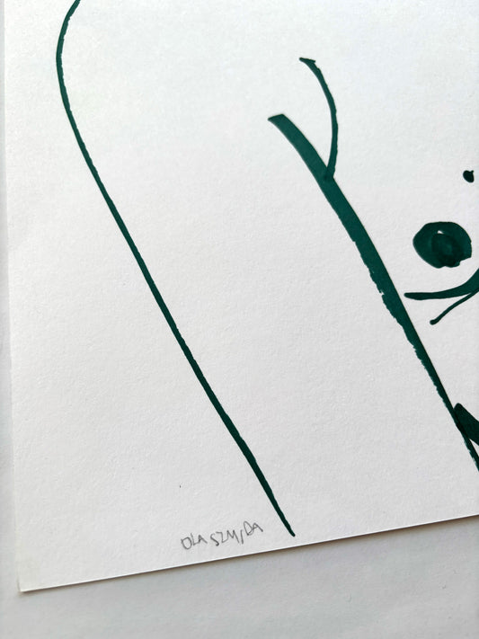 Ola Szmida - Dziewczyna | Rysunek markerem na papierze