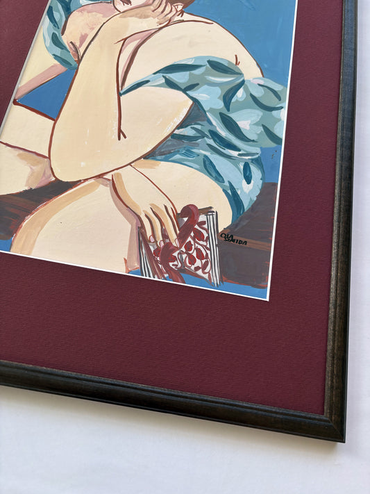 Ola Szmida - Dziewczyna z książką | Gwasz na papierze